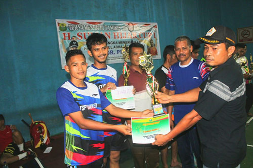 Turnamen Bulutangkis H Suman Hijar Cup 1 Berakhir, 2 Awak Media Bukukan Gelar Juara